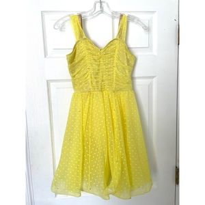 Jazz/musical theater yellow dance costume.